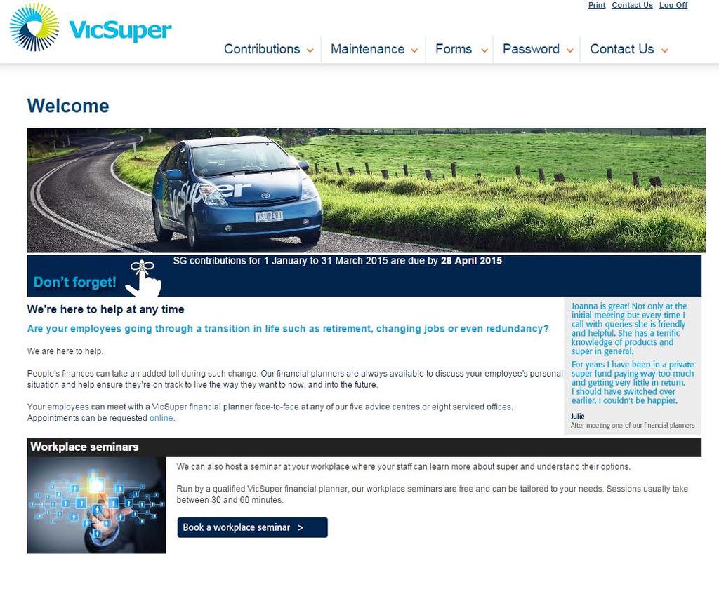 VicSuper Solution Next Steps VicSuper account consultants