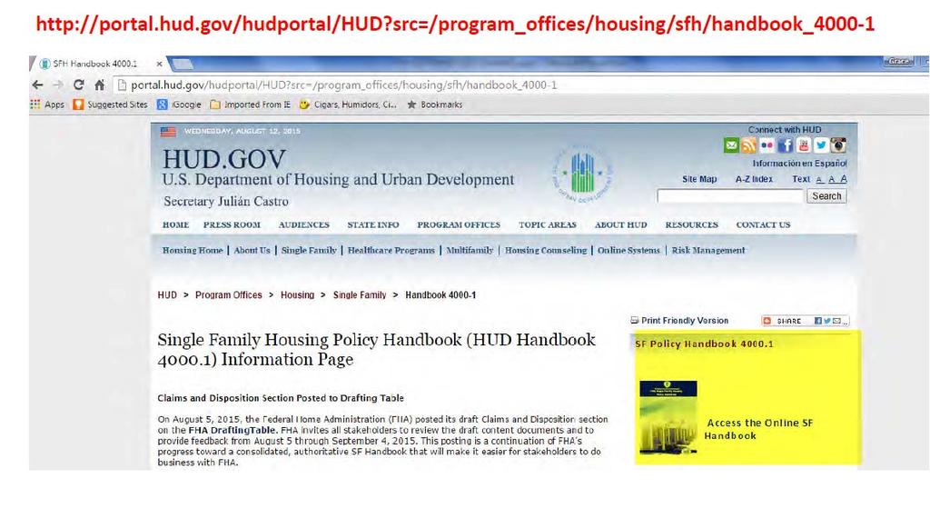 HUD Website www.