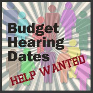 Notice of Hearing/Adoption City can hold hearing and adopt budget on one day.