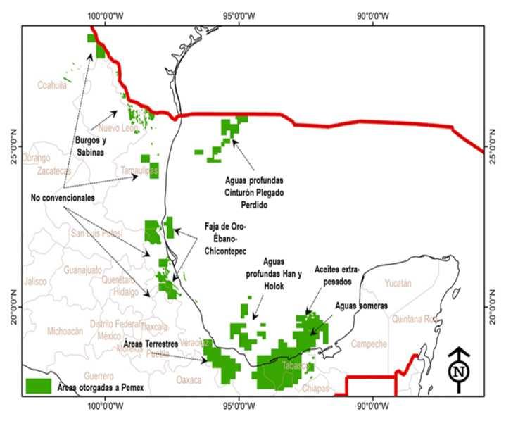 Mexico opening up Round Zero (Pemex) results announced Round One announced offering 39 Offshore Exploration Blocks in H1 2015 Estimated offshore volume of 16,000 sq.