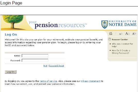 4 Net ID and Password Log On Button Steps 1. This Login Page will appear.