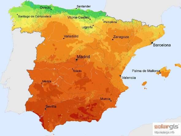 Spain Currently 550 MW in the pipeline Global Horizontal Irradiation (GHI) - Spain Project MW kwh/kwp COD Project 00.989 09 Project 00.050 09 Project 50.