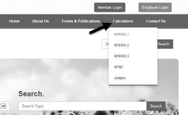 Generic KPERS 1 Calculator at kpers.org Access the generic calculator on kpers.org. Links are below the Member Account login. With this calculator, you add your own information.