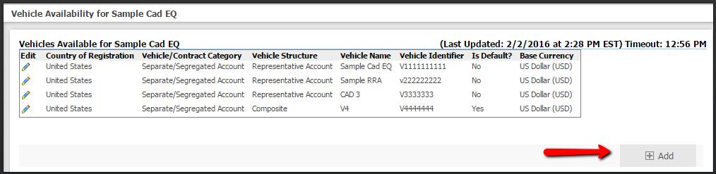 Complete the fields on the vehicle page and Save: You are now ready to submit data for your product.