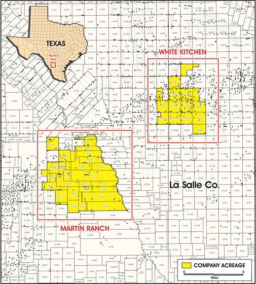 Non-Operated Eagle Ford Non-operated position with BHP and Lewis Energy; 71 gross producing wells Two areas totaling 3,100 net acres White Kitchen 15% working interest in 7,625 gross acres Held by