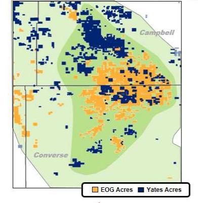 Figure 43: Sweet Spot of Northern Hotspot Acreage Figure 44: EOG PRB Acreage Post Yates Acquisition Source: Company data Improving Well Performance over Time One additional thing to note is that most