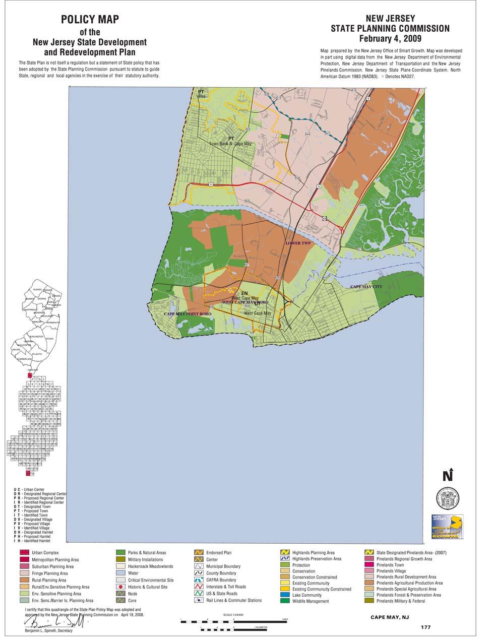 Map 1 Policy Map of the New Jersey State