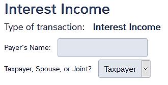 Interest or Dividend Income