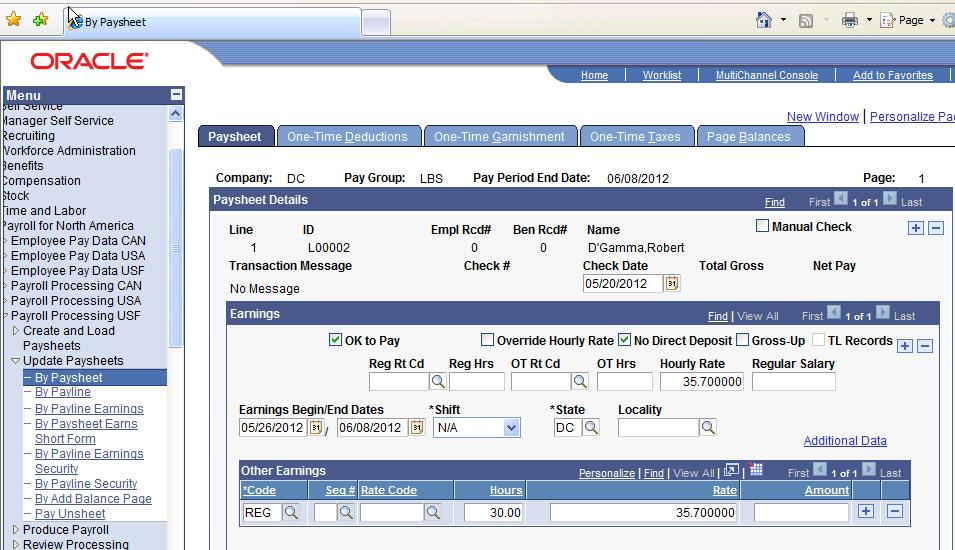 PeopleBook Update Thrift Savings Plan Enhancement Act of 2009 For late payments of TSP and ROTH reporting, off-cycle check can be used with the Check Date