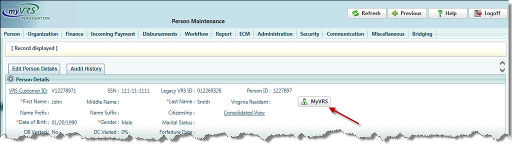MYVRS Within myvrs Navigator is the employer view of myvrs, which is a retirement planning tool that allows authorized contacts to: Create service retirement, disability retirement, Workforce