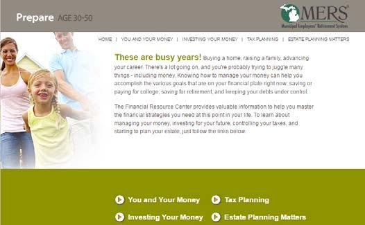 38 Financial Resource Center Learn more about financial topics such as retirement planning, investing and debt management Broken