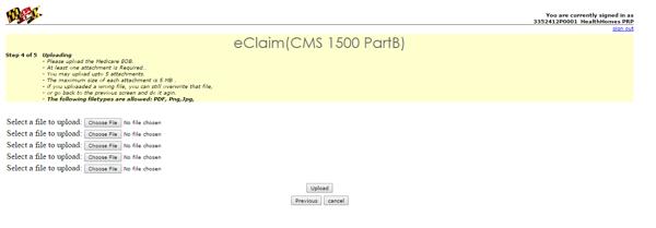 13 Now you can upload supporting Medicare EOB documentation. You can upload up to 5 attachments.