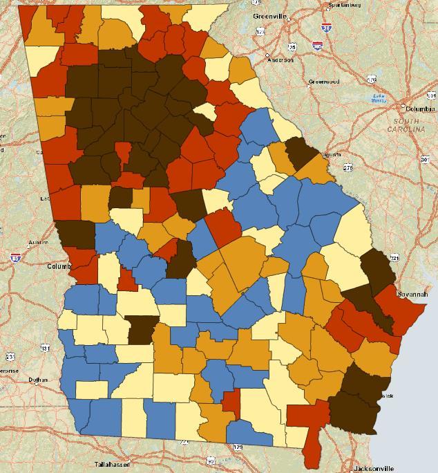 Household Incomes Across the State Across the state,
