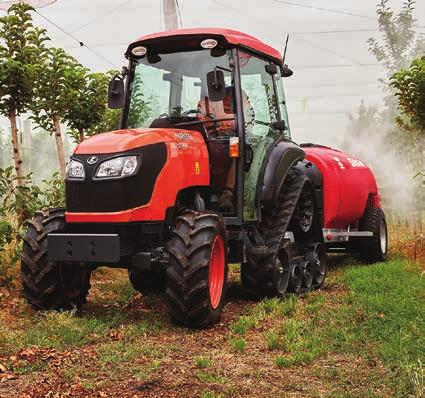 that reduce ground compaction Equipped with Bi-Speed turn that reduces turning radius 0.