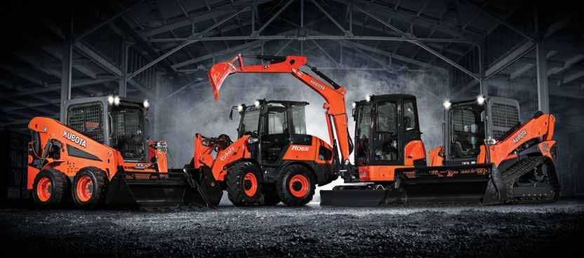 SSV65/SSV75 Unique vertical lift design Multifunction levers for fingertip control Hydraulic quick coupling and Kubota Shockless ride for the ultimate in comfort Powerful and reliable Kubota engine