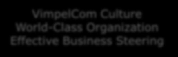 Efficiency Operational Excellence VimpelCom Culture World-Class Organization Effective Business Steering 4 5 6 7 8 9 Win in mobile data Grow beyond the core