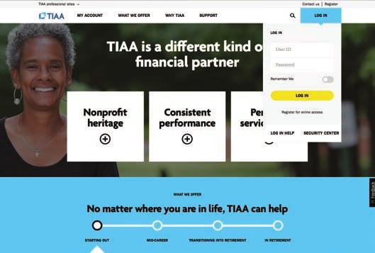 How to access your brokerage account Step 1: Go to TIAA.org/udel and select Log In. Enter your user ID and password.