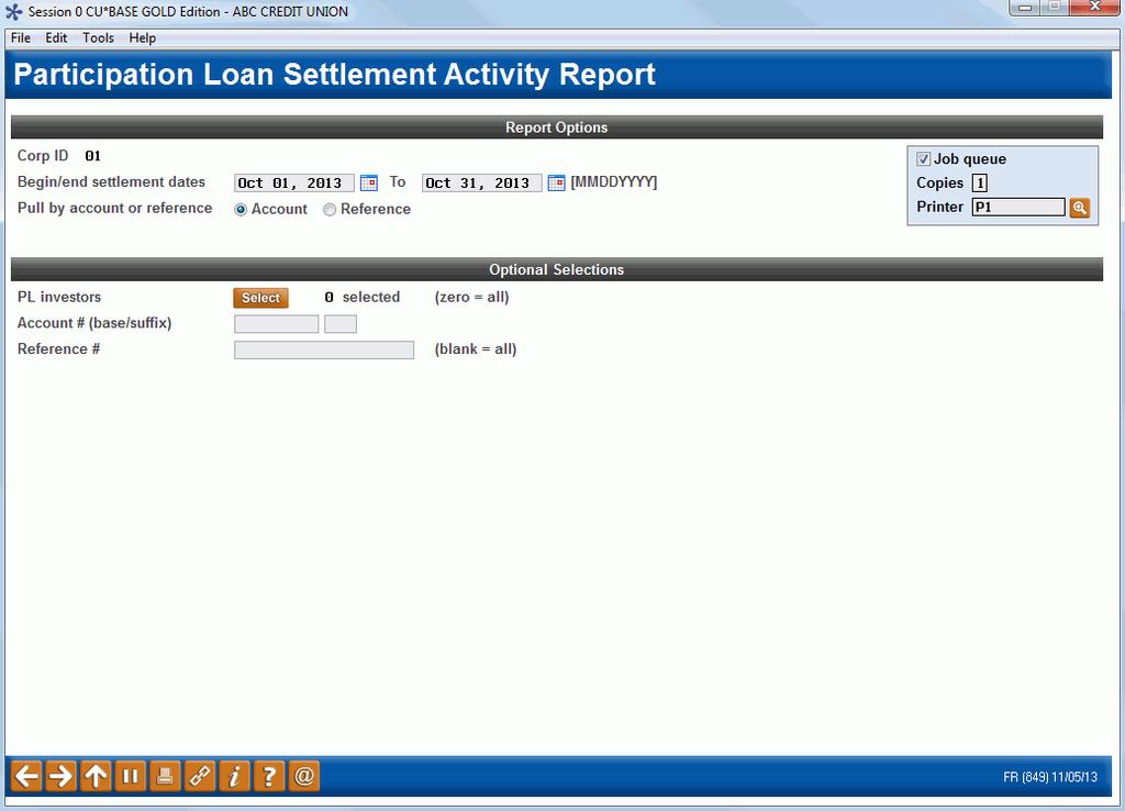 Last Page 8/23/11 14:25:40 TEST CREDIT UNION LPLANL PAGE 1 RUN ON 8/23/2011 PARTICIPATION LOAN ANALYSIS REPORT USER KARENS SUMMARY AS OF 07/11 ** GRAND TOTALS ** CURRENT BAL INT DUE SCHED PMT INT