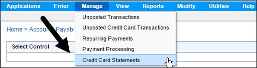 Check your Current Financial Settings FIRST to make sure the correct Credit Card is