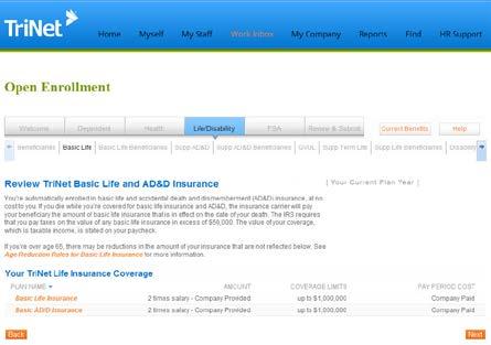 Click Next when you ve finished confirming or updating your beneficiaries.