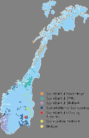 The SpareBank 1 Alliance is the second largest bank in Norway The