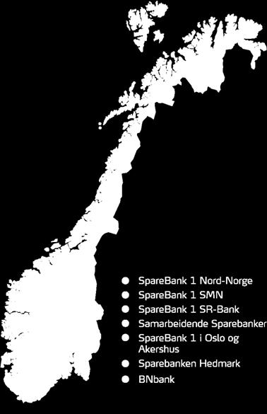 two commercial banks (BN Bank og Bank 1 Oslo) Total assets of NOK