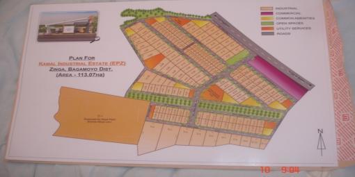 KAMAL INDUSTRIAL ESTATE EPZ Zinga, Bagamoyo Offers serviced plots