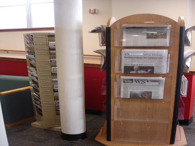 We have several years of our periodicals downstairs or behind the desk.