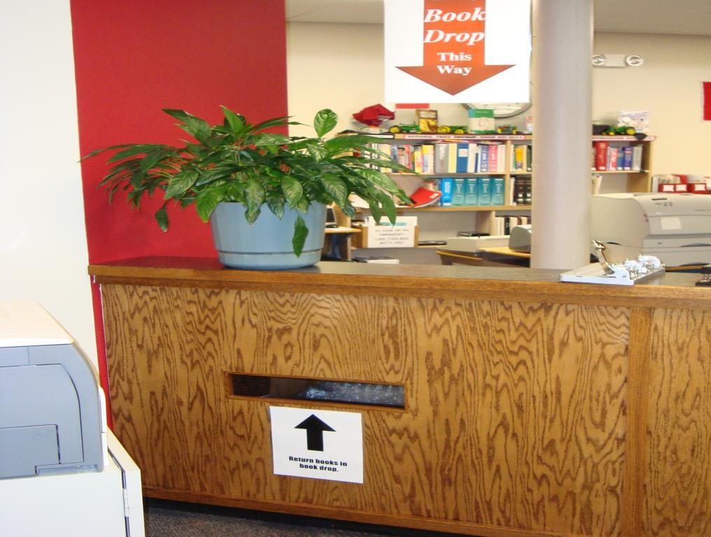 INSIDE DROP BOX It is located inside the LCC Library at the south end of