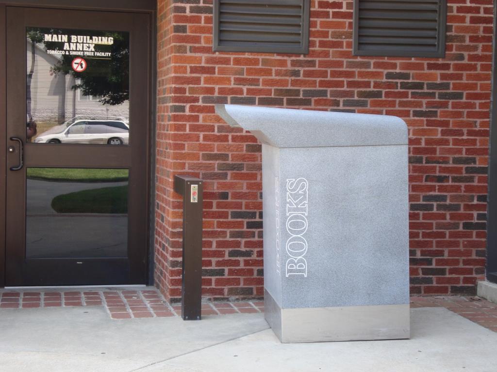 OUTSIDE DROP BOX It is located at the northwest corner