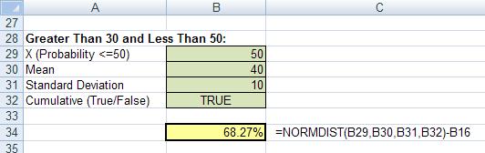 Binominal Ex4: >30 and <50 What is the probability that a worker worked