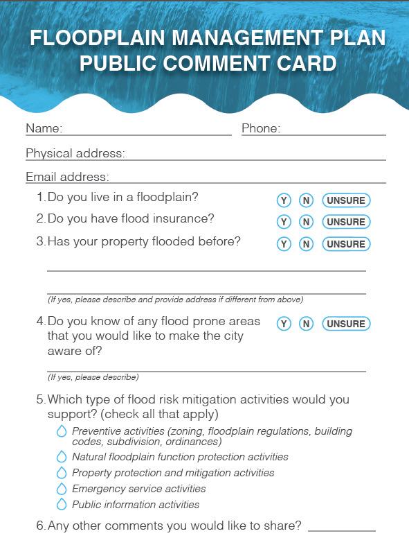 Comment Cards We would like your input Collecting information to help