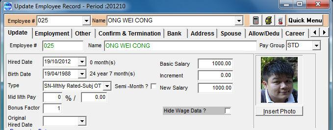 2 Bonus Method: Select the following bonus method practice by your company: - By Calendar: Based on Calendar Year (Jan 2013 to Dec 2013) - By Pay Period: Based on employee s pay group s period (21st