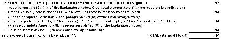 3. For instance, if the Employee has EECPF excess S$400.00 and ERCPF excess S$320.00, go to Modify IR8S > Refund Info tab to fill the information. 4.