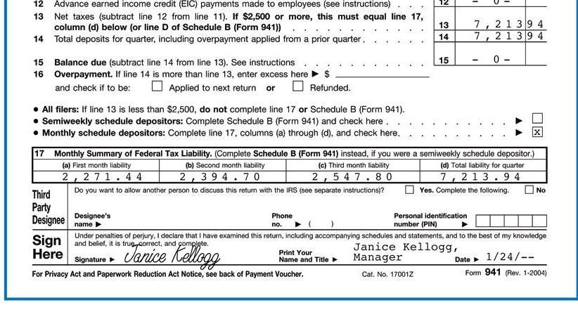 EMPLOYER S QUARTERLY FEDERAL TAX RETURN page 379 (continued from previous