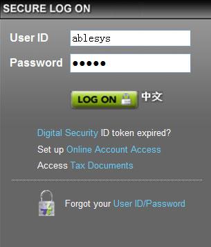 On the E*Trade website, please enter your E*Trade username and password.