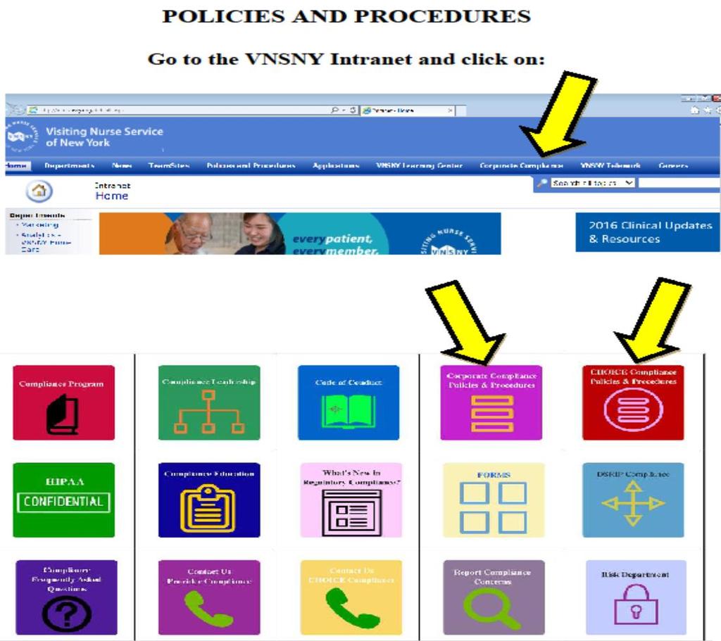9/21/2016 Our Intranet site provides you with: Policies and Procedures Elements of the Compliance Program Regulatory