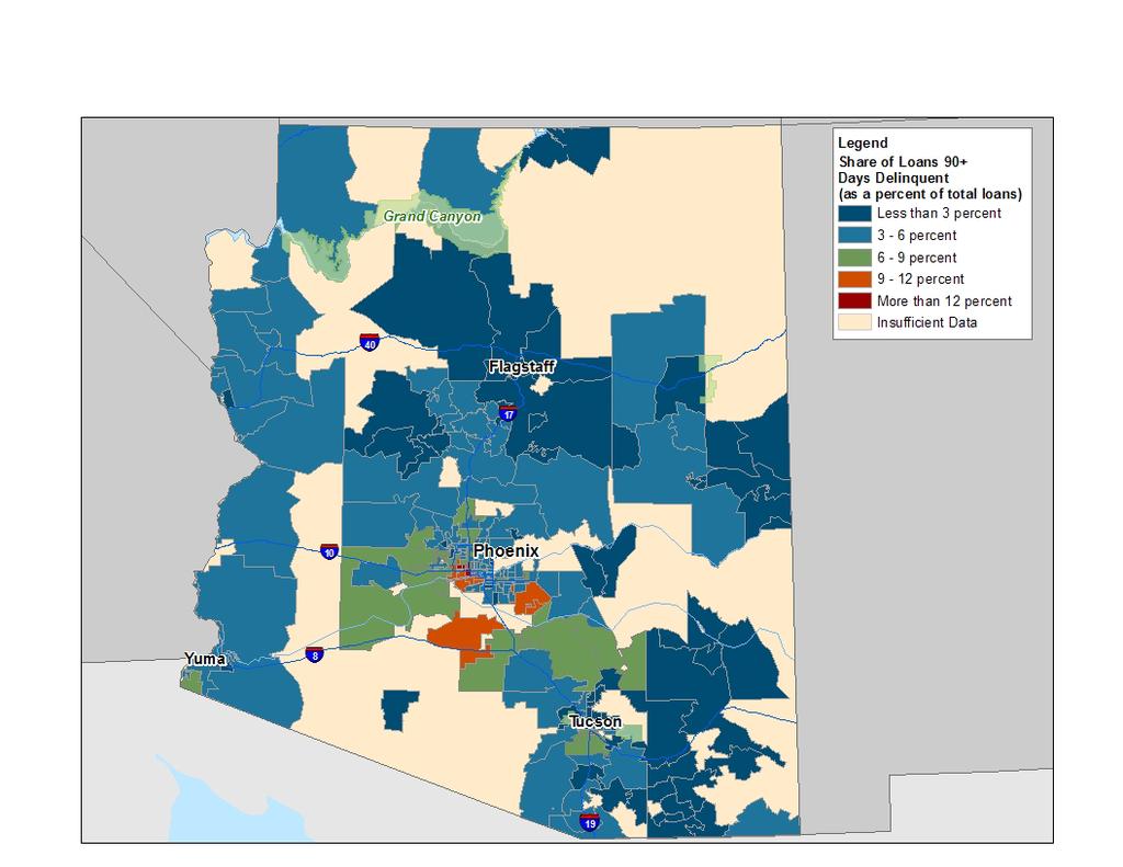 Arizona Data Maps Areas At Risk Of Additional Foreclosures November 2010
