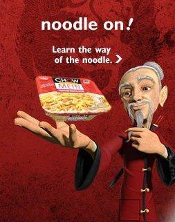 Appearance of the character Eddie, who provides information on the tastiness of CHOW MEIN and preparation