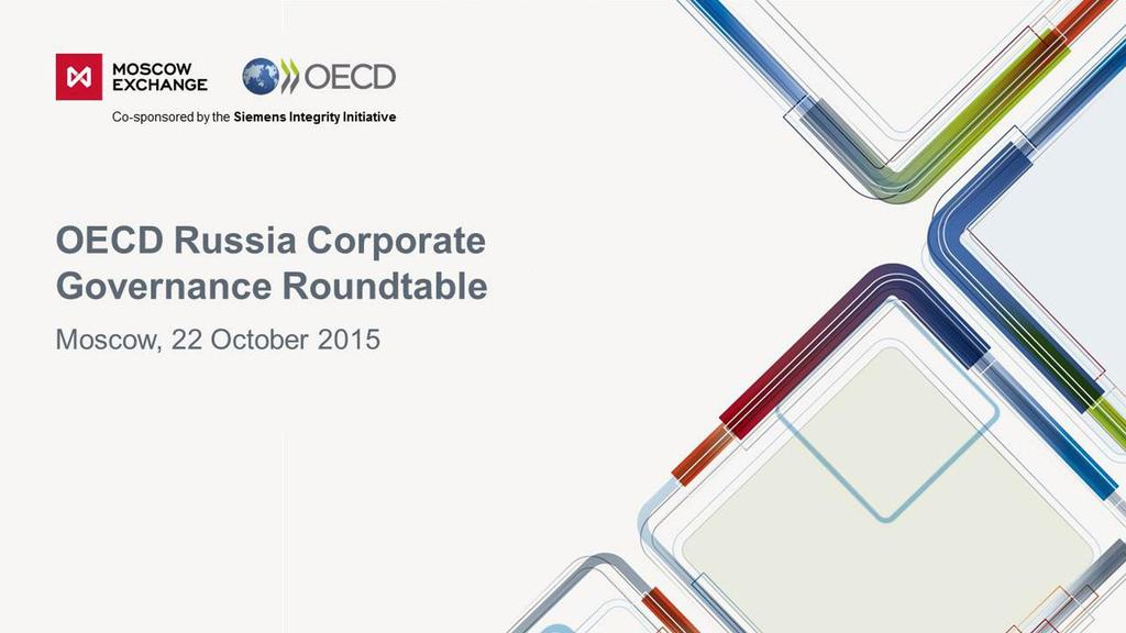 Challenging questions of corporate governance in Russia Andrey Gaidamaka,
