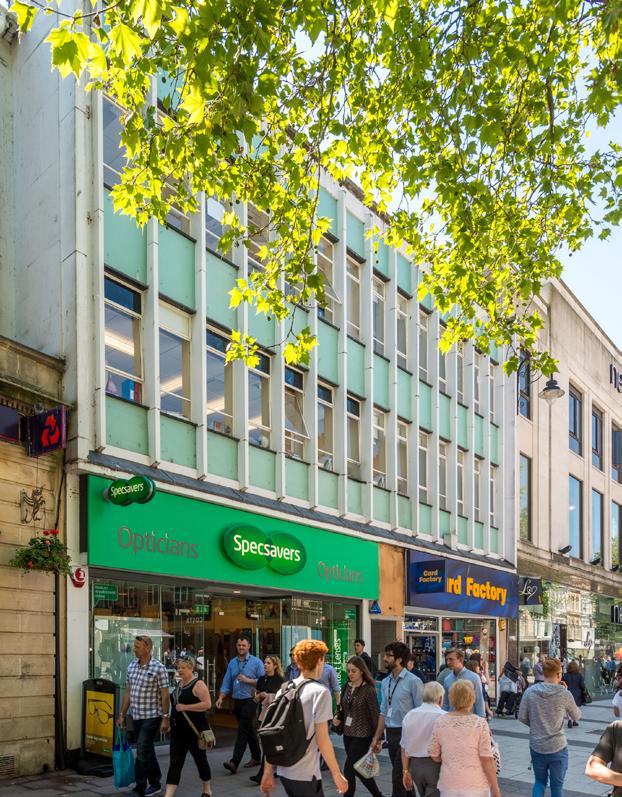 INVESTMENT SUMMARY Prime Cardiff City Centre Retail unit let to Specsavers with 15 years unexpired on their lease and Card Factory Both excellent 5A1 Covenants Cardiff is a top 10 UK Retail Centre