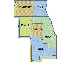 5.9. Appendix Figure 5 - Cook and the Collar counties TABLE 5.1.1 - Tax Lien Sale Auction Design Illinois Design Type Bid Rules County-Years Reference Group English Matching allowed.