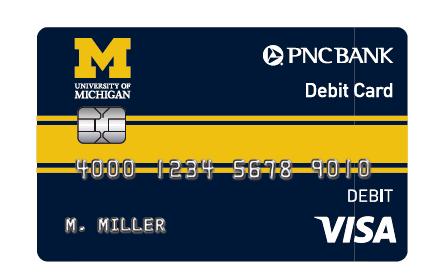 You can also go to your online PNC account and under customer service tab, select Link campus ID Card.