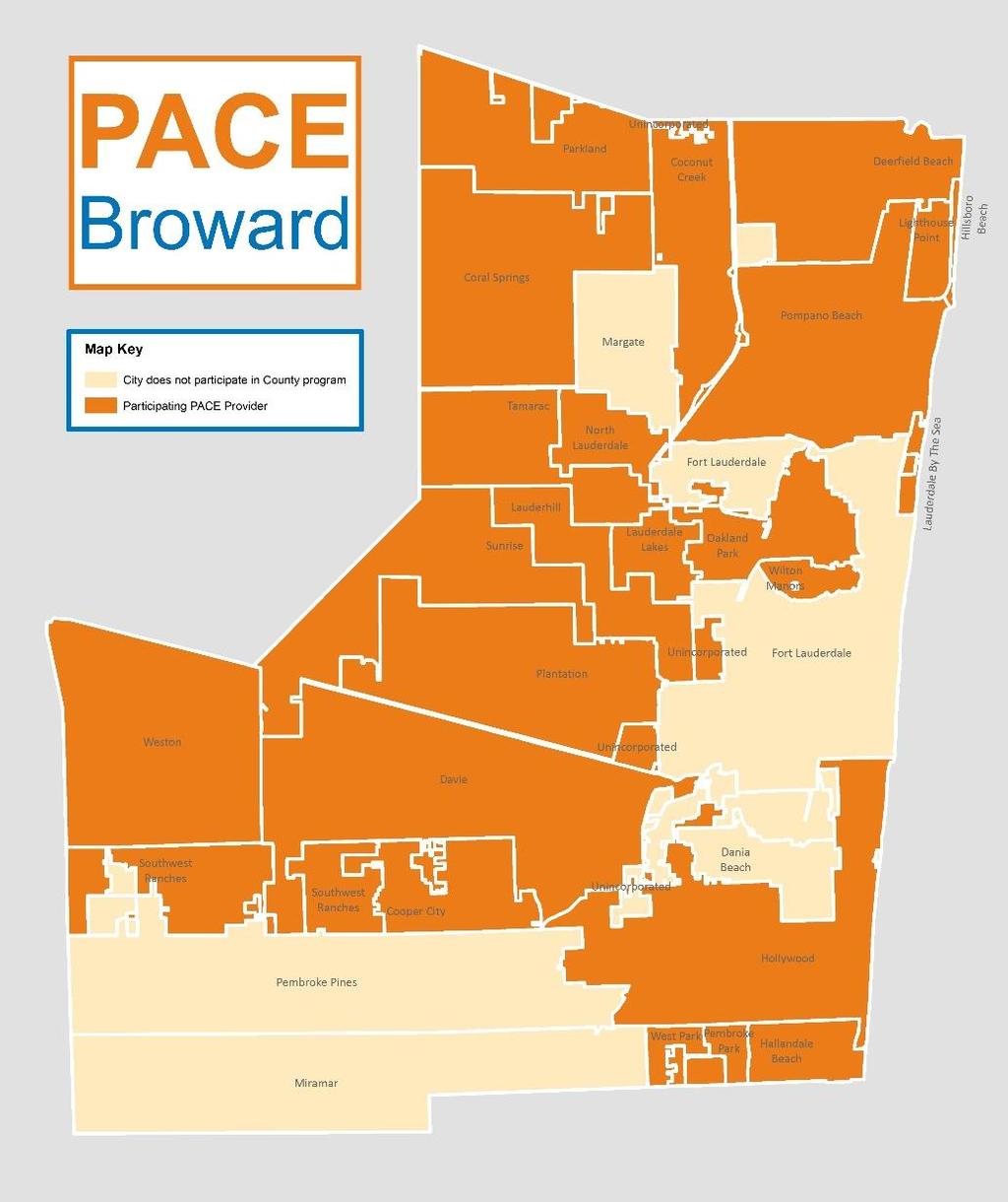 Local Government Process Non-exclusive agreements with four PACE Providers Goal to provide property