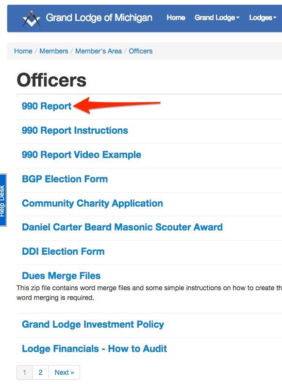 d expenses. a. At a starting point go to the Grand Lodge website and print out a 990 report. b.