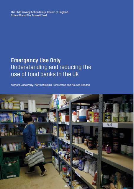 Debt Mental illness Sanctions Reasons for foodbank use Food prices Benefit delays Low- paid work The reasons for foodbank use are complex, so it s misleading