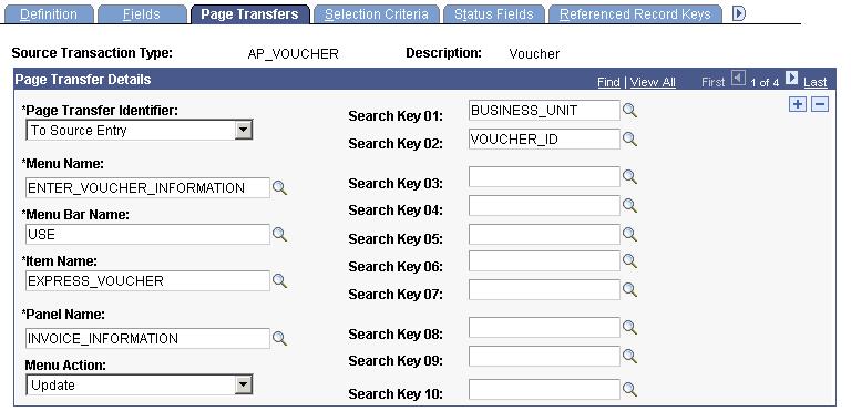 Chapter 4 Setting Up Commitment Control Source Transaction Types Effective Date Lookup This is the effective date field that is used to determine the effective date of the budget definition.