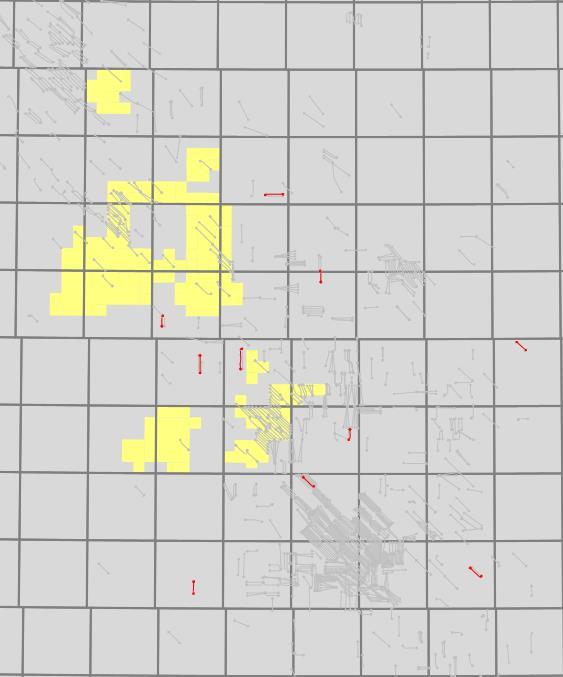 Lower Montney Activity NuVista Data Collection In Progress R9W6 R7W6 R5W6 R3W6 T70 T68