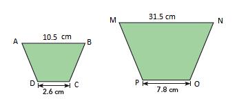 Scale factor: the ratio of a length in a scale drawing/scale model to the corresponding length in the actual figure. It can be expressed as a fraction, decimal, or percent.