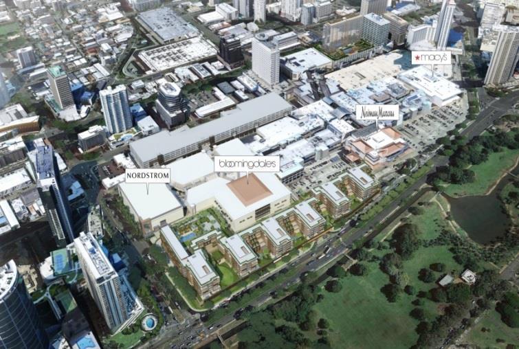 pipeline Significant value creation given expected returns and implied value of high-quality regional malls Ala Moana Center Parking Structure Small Shops Park Lane Condo Ala Moana Center Expansion